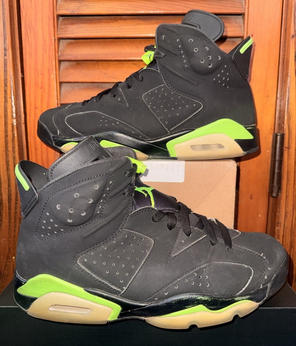 Size 9 - Jordan 6 Retro Electric Green 2021